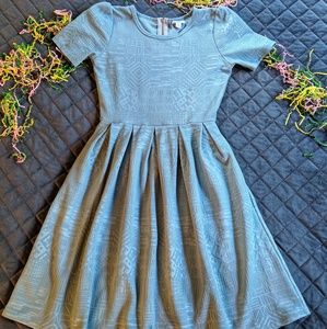 LuLaRoe Amelia baby blue dress